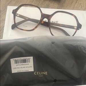 Celine Women's Tortoiseshell Optical Frames - Brown/Amber